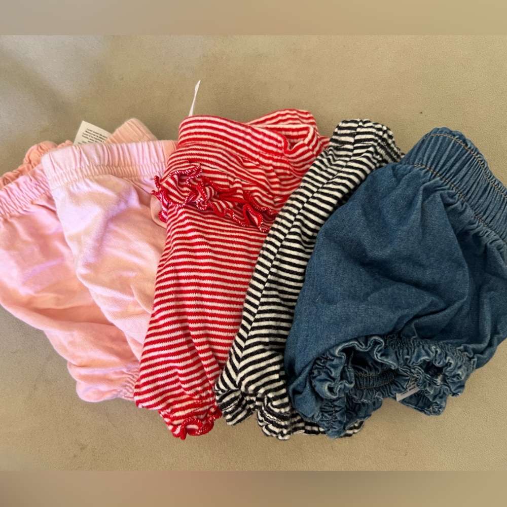 Carter's Baby Shorts Set in Red, Black, and Pink